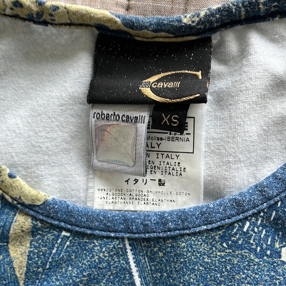 Roberto Cavalli Italian stretching top - Picture 7 of 9